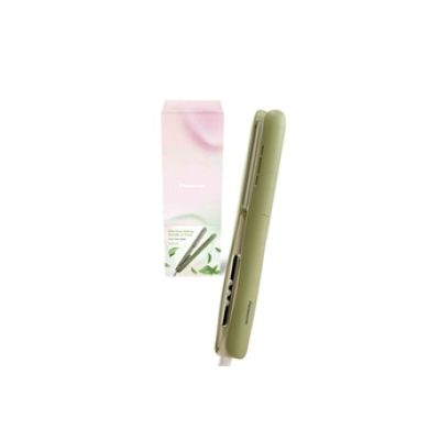 Panasonic EH-HV31-G503 Styler Capillaire Ionique 2-en-1, Lisseur et Boucleur, 5 Températures jusqu'à 210°C, Plaques 3D, Verrouillage Voyage, Tension Auto, Vert Matcha