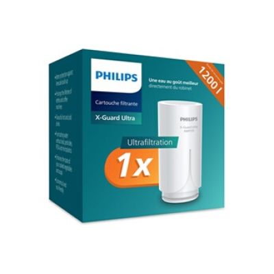 Philips Water Cartouche filtrante Ontap AWP315/10 ULTRAFILTRATION, réduit le CHLORE, le PLOMB, les MICROPLASTIQUES et les BACTÉRIES, capacité de filtration de 1.200 L