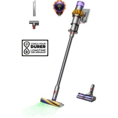 DYSON V15 Detect Absolute - Aspirateur Balai - Puissance 240 AW - Autonomie jusquà 60 min - Brosse avec lumière intégrée