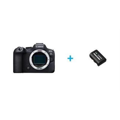 Appareil photo hybride Canon EOS R6 Mark II nu noir + Batterie Canon LP-E6P pour EOS R5 Mark II R6 MKII R5 R6 R7 5D MKIV 6D MKII 90D Noir