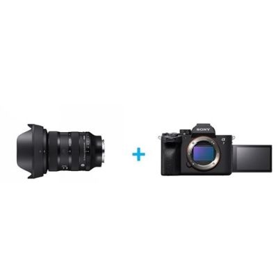Objectif zoom Sigma DG DN II Art 24-70 mm f/ 2.8 Noir pour Sony E + Appareil Photo Hybride Sony A7 IV NU