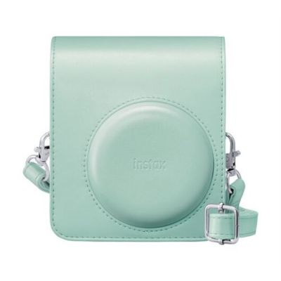 INSTAX Étui d’Appareil Photo Mini 13 avec bandoulière réglable, Vert Lagune