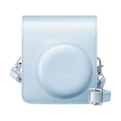 INSTAX Étui d’Appareil Photo Mini 13 avec bandoulière réglable, Bleu Glacé