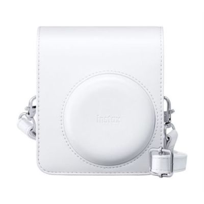 INSTAX Étui d’Appareil Photo Mini 13 avec bandoulière réglable, Blanc Argile