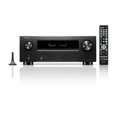 Denon AVR-X2800H Amplificateur AV Home Cinéma 7.2 Canaux, 150W, HDMI 8K, HEOS Multiroom, Dolby Atmos, DTS:X, Bluetooth, Wi-FI - Noir