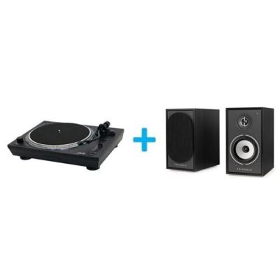 Pack Platine vinyle JVC AL-F85B + 2 enceintes amplifiées Triangle Borea BR02 Connect