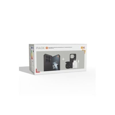 Pack 17T 6,59" 5G Double nano SIM 256 Go Noir + Ecouteurs sans fil Redmi Buds 6 Play Noir + Hyper chargeur 67W conçu avec Leica