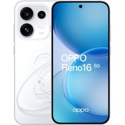 OPPO Reno16 5G Smartphone débloqué 8 Go RAM + 512 Go Écran AMOLED 6,32" 120 Hz HDR10+, triple caméra 50 MP avec téléobjectif, selfie 50 MP, batterie 6000 mAh, charge 80 W, IP69K, NFC, Dual SIM, Pop