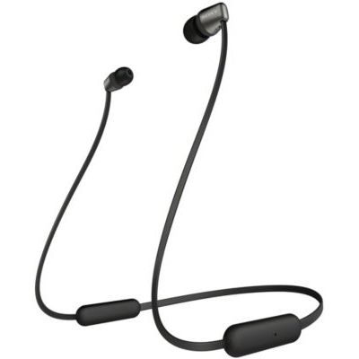image Sony WI-C310 Ecouteurs intra-auriculaires Bluetooth sans Fil - Style Tour de Cou à Finition Métal - Noir