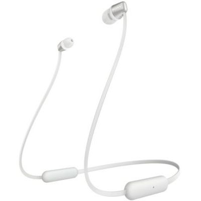 image Sony WI-C310 Ecouteurs intra-auriculaires Bluetooth sans Fil - Style Tour de Cou à Finition Métal - Blanc