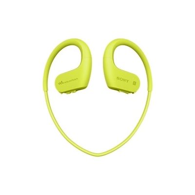 image Sony NW-WS623G Lecteur MP3 4 Go avec Casque Sport sans fil Bluetooth - Citron Vert