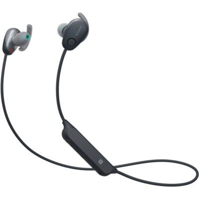 image Sony WI-SP600N Ecouteurs sans fil Bluetooth à réduction de bruit numérique - Noir, avec Amazon Alexa Intégrée