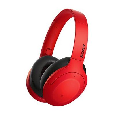 image Sony WH-H910N Casque Bluetooth sans fil à réduction de bruit hear compatible avec Alexa et Google Assistant - Rouge