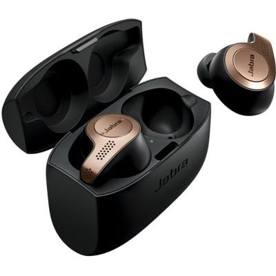 image Jabra Elite 65t Écouteurs - Écouteurs Bluetooth sans Fil à Isolation Passive du Bruit avec Technologie à 4 Microphones - Noir Cuivre