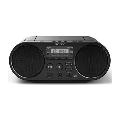 image Sony ZS-PS55 Radio/Radio-réveil Lecteur CD MP3 Port USB (compatible radio AM/FM, radio numérique DAB/DAB+) - Noir