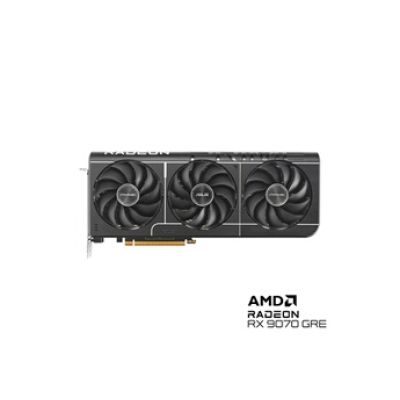 ASUS Prime AMD RX9070GRE O12G GDDR6 OC Edition – Carte Graphique (PCIe 5.0, HDMI 2.1, DisplayPort 2.1, Ventilateurs axiaux, Dual BIOS)