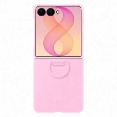 magnétique en silicone avec anneau Violet pour Galaxy Z Flip 8