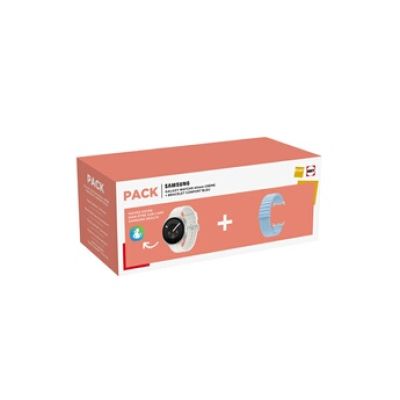 Pack Galaxy Watch 9 40 mm Crème + Bracelet Bleu