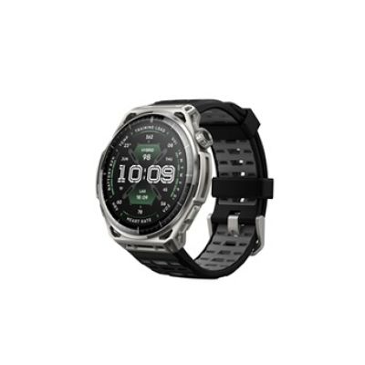 Amazfit Balance 3 Montre connectée GPS 48 mm, écran AMOLED 1,5" avec Verre Saphir, NFC, Batterie 21 Jours, Lampe Torche, 64 Go Stockage, Cartes, HYROX, pour Android et iPhone, Acier Inoxydable