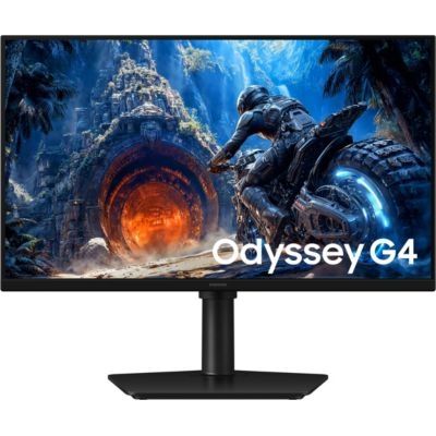Samsung Écran Gaming Odyssey OLED G40H 25", Dalle Fast IPS, FHD 300Hz, 1ms, Luminosité Améliorée avec HDR10, Écran Plat, Pied Ajustable en Hauteur, Inclinable, Pivotable, HDMI 2.0, LS25HG402EUXEN