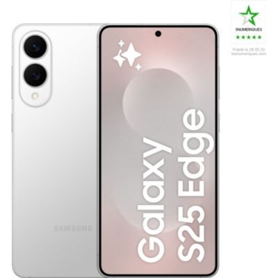 image Smartphone SAMSUNG Galaxy S25 E Argent 256Go Batterie Neuve