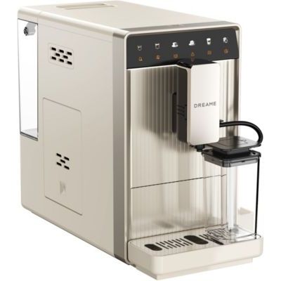 dreame Ecceluxe Slim Machine à café expresso automatique | design compact 18 cm, nettoyage facile, 5 boissons, broyeur 9 niveaux, écran tactile couleur, mousse de lait onctueuse