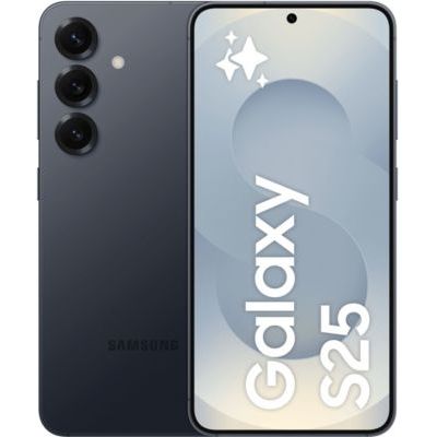 image Smartphone SAMSUNG Pack S25 128Go Noir Absolu + Verre trempe