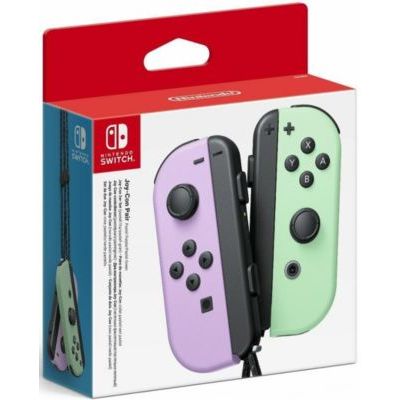 Nintendo Paire de manettes Joy-Con gauche violet pastel & droite vert pastel (batterie remplaçable par l'utilisateur)