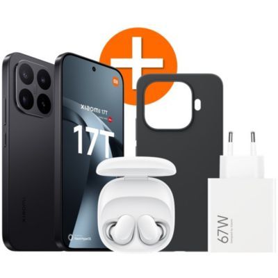 Smartphone XIAOMI Pack 17T  5G 256Go Noir + Redmi Buds 6 + Chargeur 67W