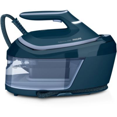 Philips Centrale Vapeur PerfectCare Série 6000 - Puissance 2400W | Effet Pressing 500g, Pression 6,5 bars, Technologie OptimalTEMP, Semelle SteamGlide Plus, Réservoir 1.8L (PSG6023/20)