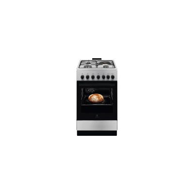 Piano de cuisson mixte (gaz + électrique) - ELECTROLUX - LKM520011X - 4 feux - 1 four - 165 kWh - 60 cm