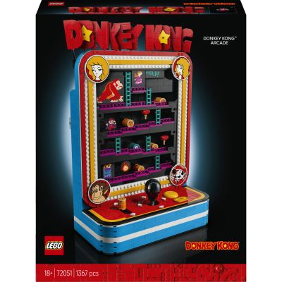 LEGO Super Mario Jeu d'arcade Donkey Kong 72051 | Set pour adulte, décoration rétro, maquette 3D interactive, produit gaming collector, joystick, idée cadeau, 1367 pièces