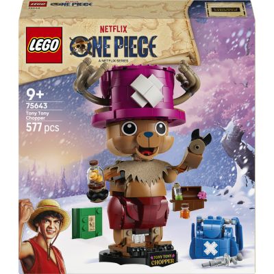 LEGO One Piece Tony-Tony Chopper 75643 | Jouet pour enfant dès 9 ans, jouet collector, décoration de chambre ou bureau, Rumble Ball, figurine, idée cadeau, 577 pièces