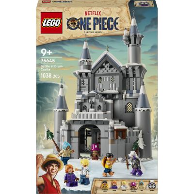 LEGO One Piece Bataille au Château de Drum - Jouet de Construction - Maquette avec 6 Minifigurines Dont Luffy, Nami & Chopper - Décoration Chambre d'enfant - Cadeau Garçon, Fille 9 Ans ou Fan 75645