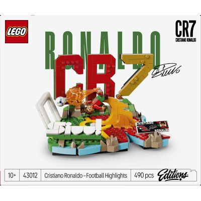 LEGO Editions Cristiano Ronaldo – Best of - Jeu Football - Maquette 3D avec Minifigurine Collector - Décoration de Chambre d'enfant - Cadeau dès 10 Ans pour Garçon, Fille ou Adulte Fan de Sport 43012