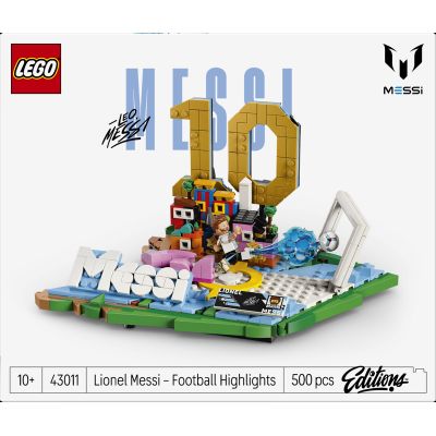 LEGO Editions Lionel Messi – Best of - Jeu Football - Maquette 3D avec Minifigurine Collector - Décoration de Chambre d'enfant - Cadeau dès 10 Ans pour Garçon, Fille ou Adulte Fan de Sport 43011