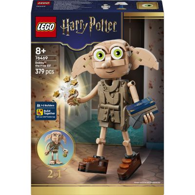 LEGO Harry Potter Dobby l’Elfe Libre - Jouet - Maquette se Transformant en Figurine de Kreattur - Décoration de Chambre d'enfant DIY - Cadeau pour Fille, Garçon ou Fan dès 8 Ans 76469