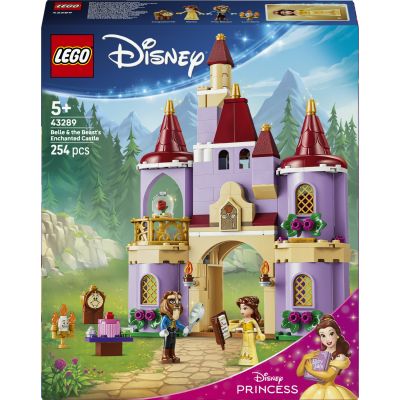LEGO Disney Princess Le château enchanté de la Belle et la Bête 43289 | Jouet pour fille ou garçon dès 5 ans, jeu éducatif, 2 mini-poupées, figurine de Lumière, idée cadeau, 254 pièces