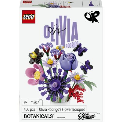 LEGO Botanicals Bouquet de Fleurs d'Olivia Rodrigo 11507 | Jouet pour fille dès 9 ans avec 11 fleurs artificielles dont roses, décoration de chambre d'enfant, idée cadeau, 400 pièces