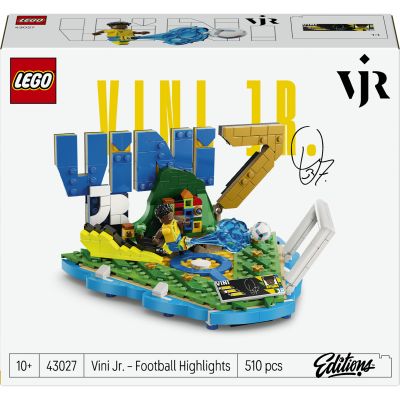 LEGO Editions Vinicius Jr. – Best of - Jeu Football - Maquette 3D avec Minifigurine Collector - Décoration de Chambre d'enfant - Cadeau dès 10 Ans pour Garçon, Fille ou Adulte Fan de Sport 43027