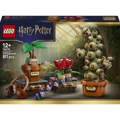 LEGO Harry Potter Les Plantes du Cours de botanique de Poudlard 76474 | Jouet pour enfant dès 12 ans, jouet interactif, décoration de chambre, plantes artificielles en pot, idée cadeau, 817 pièces