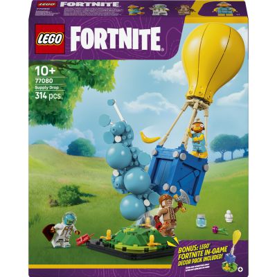 LEGO Fortnite Ravitaillement - Jeu de Construction - Minifigurines de Poiscaille, Léviathan & Soldat d’Épice - Accessoires Dont Bleuvage - Déco Gaming - Cadeau Garçon, Fille dès 10 Ans ou Fan 77080