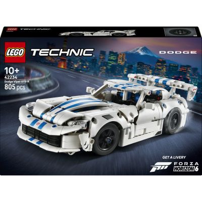 LEGO Technic Voiture de Sport Dodge Viper GTS-R - Jeu de Construction - Maquette avec Moteur V10, Direction & Différentiel - Cadeau Gaming pour Garçon dès 10 Ans ou Fan de Sport Automobile 42234