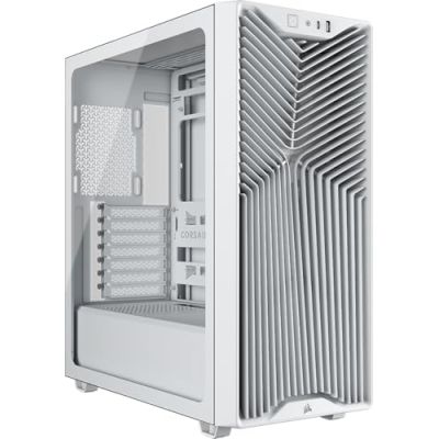 CORSAIR 3200D RS Boîtier PC Moyen Tour, 3 Ventilateurs RS120 Inclus – Blanc