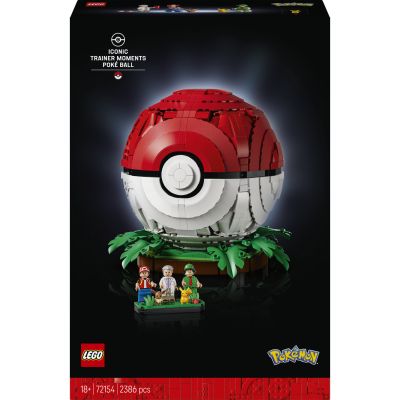 LEGO Pokémon Poké Ball Moments Culte de Dresseur - Maquette pour Adulte avec Figurines de Pikachu, Évoli & 2 Minifigurines - Décoration Intérieure DIY - Idée de Cadeau Gaming Collector 72154