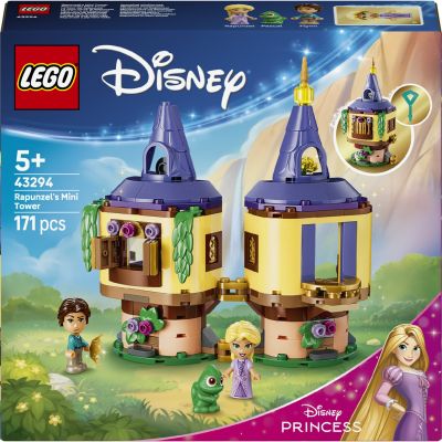 LEGO ǀ Disney Princess La Tour de Raiponce - Jouet de Construction - Mini-Tour avec 2 Mini-Poupées, Figurine de Pascal, Accessoires & Clé - Cadeau pour Fille dès 5 Ans ou Fan du Film 43294