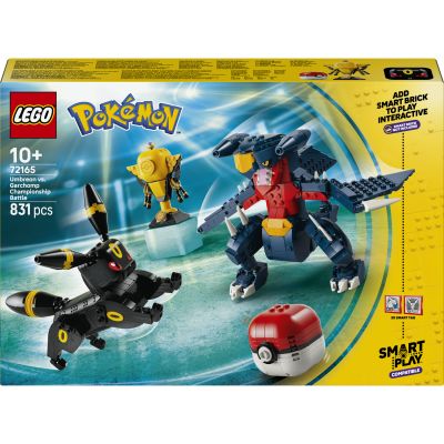 LEGO Pokémon SMART Play : Le Combat entre Noctali et Carchacrok - Set de Jouet Interactif - Set Compatible incluant 2 SMART Tags et 2 Pokémon - Idée de Cadeau pour Garçons et Filles dès 10 ans - 72165