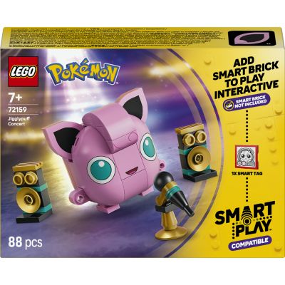 LEGO Pokémon Smart Play : Le Concert de Rondoudou 72159 | SMART Brique non incluse, set Compatible, 1 Tag, 1 Figurine de Pokémon, cadeau pour garçon ou fille dès 7 ans, 88 pièces
