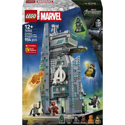 LEGO | Marvel Avengers : Doomsday La Nouvelle Tour des Avengers - Maquette de Tour - Jouet Super-Héros avec 6 Minifigurines Dont Docteur Doom & Bucky - Cadeau pour Garçon dès 12 Ans & Fan Ado 76352