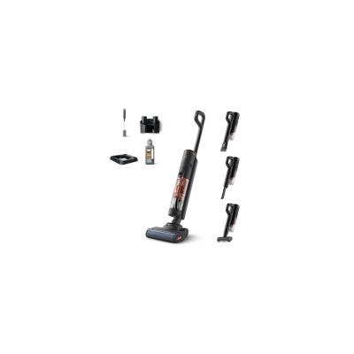 Aspirateur balai laveur 2-en-1 - PHILIPS - XW6264/11 - Série 6000 - PowerCyclone Aqua - 2500 tours/min - Noir & Corail